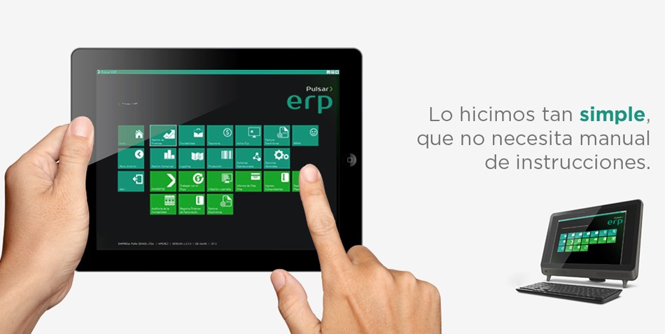 Púlsar ERP, Software de administración, control y gestión de empresas, Chile.